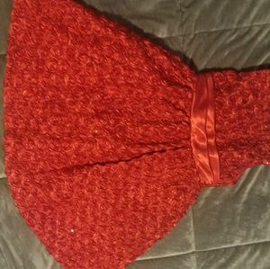 Red toddler dress
